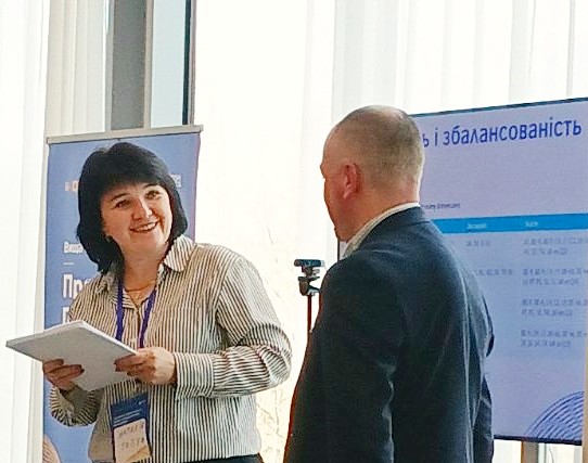 Наталія Москалюк презентує виконане завдання